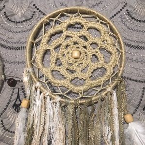 Homemade boho dream catcher